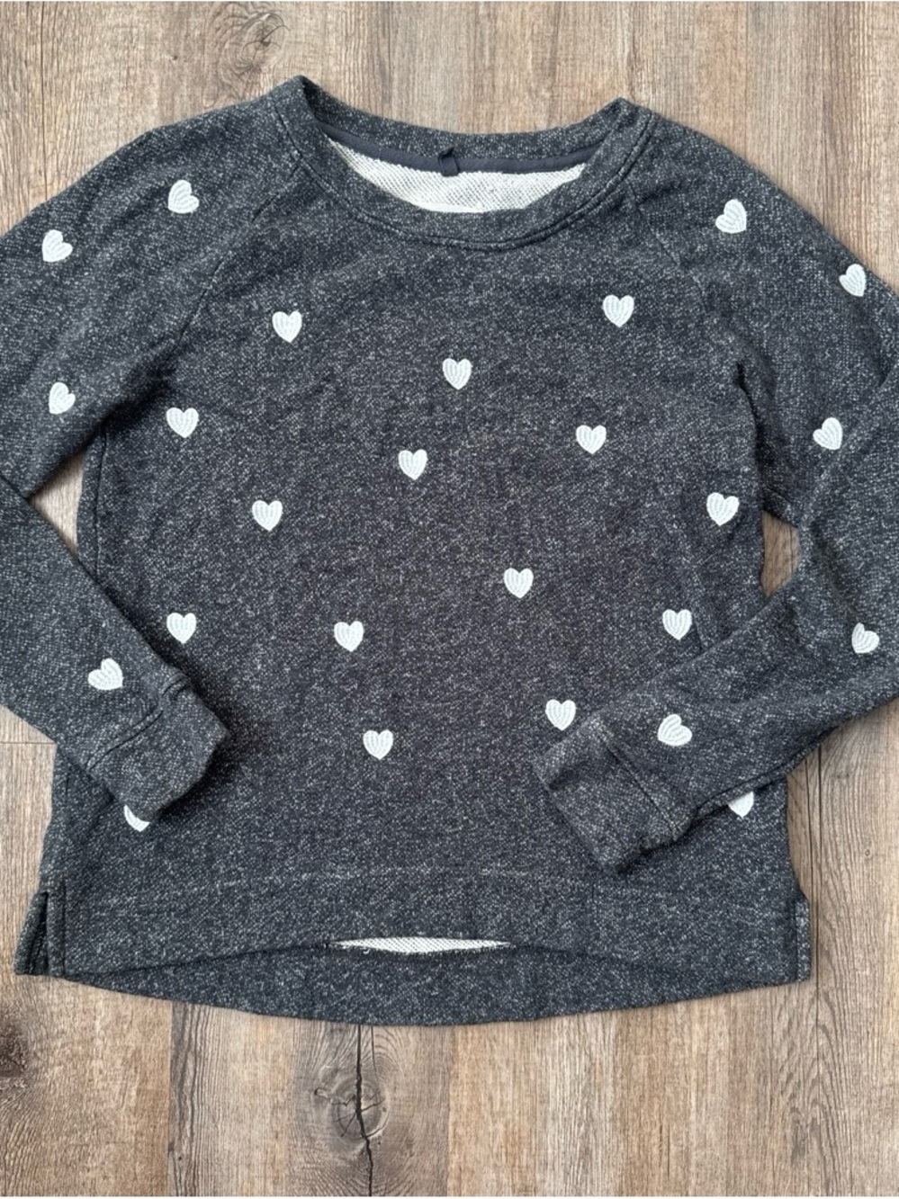 Lou & Grey Heart-Print Women's Sweater